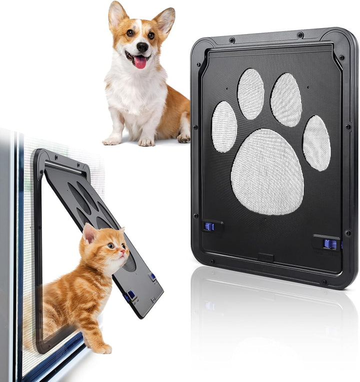 Katzenklappe Hundeklappe für Innentür Aussentür Türen Fenster Fliegengitter Hundeklappen mit Magnet