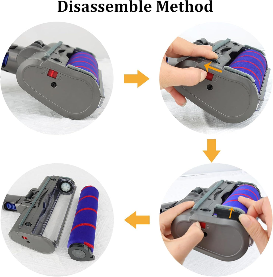 Ersatz Soft Roller Reinigungskopf mit Weicher Walze für Dyson V6 Animal, V6 Fluffy, DC58, DC59, DC61