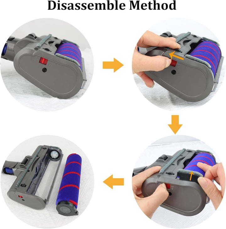 Ersatz Soft Roller Reinigungskopf mit Weicher Walze für Dyson V6 Animal, V6 Fluffy, DC58, DC59, DC61