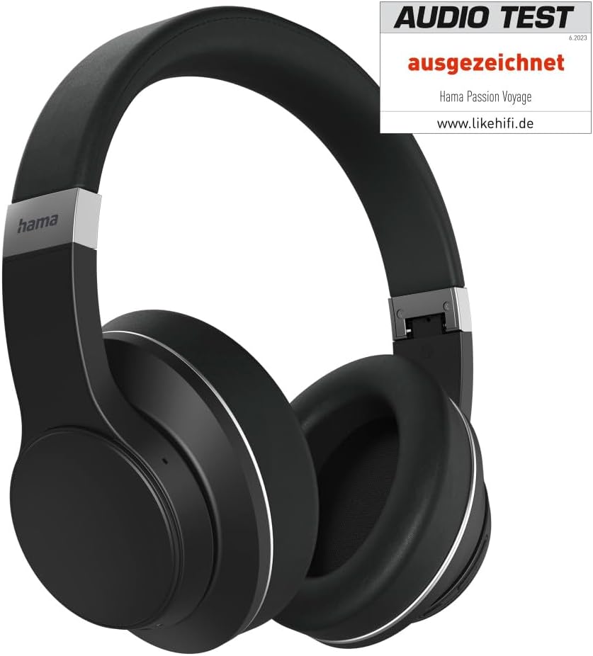 Hama Bluetooth Kopfhörer „Passion Voyage“ (Over Ear Kopfhörer, Noise Cancelling, Wireless Charging,