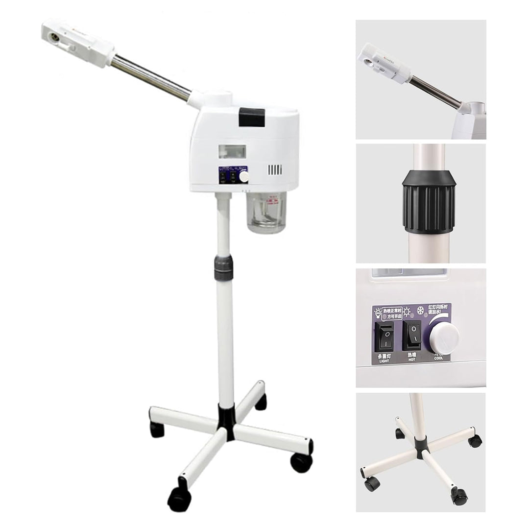 BJTDLLX Gesichtsdampfer Bedampfer Verdampfer Gesichtssauna Heiss Kalt Gesicht Dampfgerät 800 Watt Da