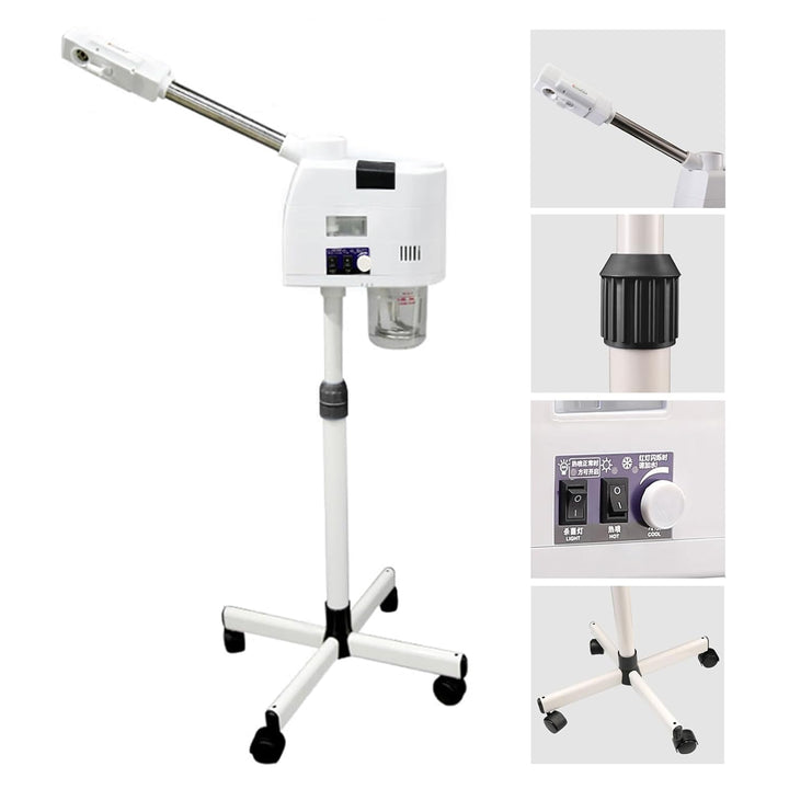 BJTDLLX Gesichtsdampfer Bedampfer Verdampfer Gesichtssauna Heiss Kalt Gesicht Dampfgerät 800 Watt Da