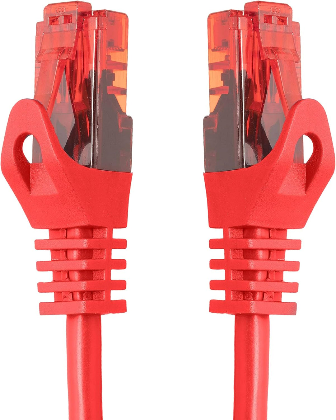 BIGtec - 10 Stück - 30m Gigabit Netzwerkkabel Patchkabel Ethernet LAN DSL Patch Kabel rot (2x RJ-45