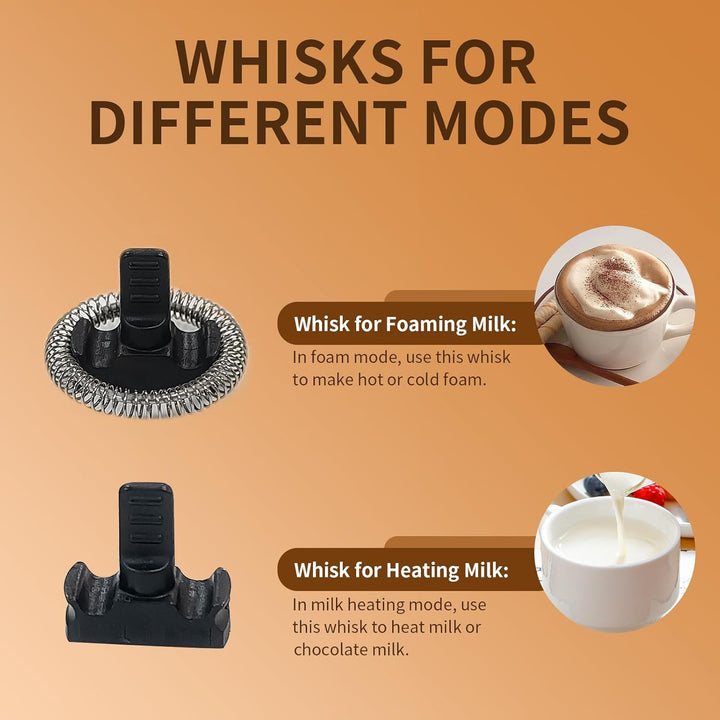 YASHE Milchaufschäumer, 240 ml Milchaufschäumer Elektrisch, 4-in-1 Edelstahl Milchschäumer, Antihaft