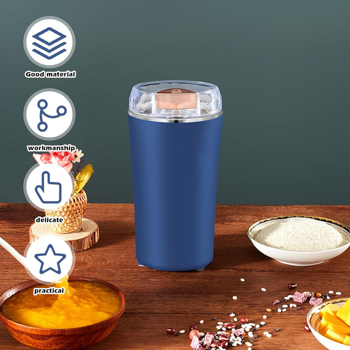 Kaffeemühle, Kaffeemühle Elektrisch, 200W Gewürzmühle Elektrisch und Kaffeemühle mit Schlagmesser un