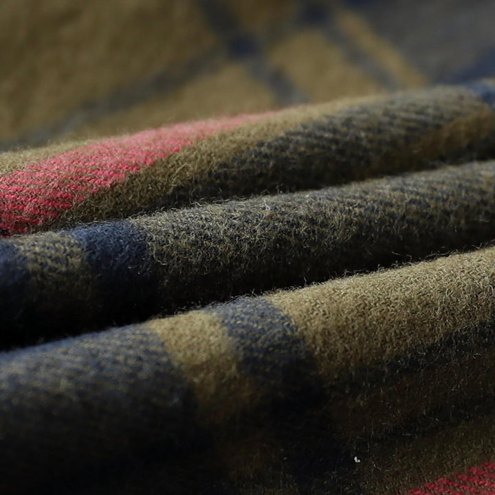 Dubinik® Flanellhemd Herren Button Down Kariert Baumwollhemd Freizeithemd Hemd Herren Langarm mit Zw