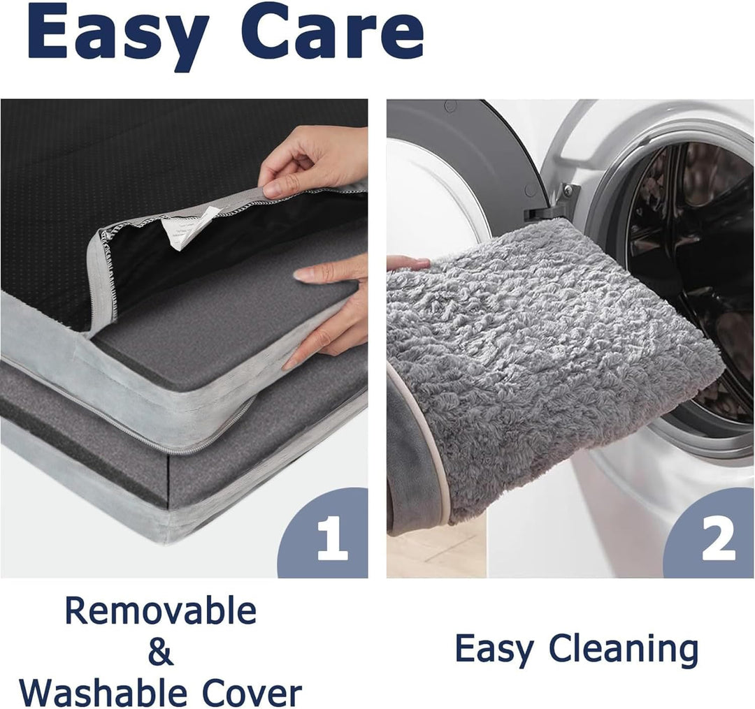 WESTERN HOME Orthopädisches Hundebett mittelgrosse Hunde hundesofa Hundecouch Hunde Bettchen mit Hoh