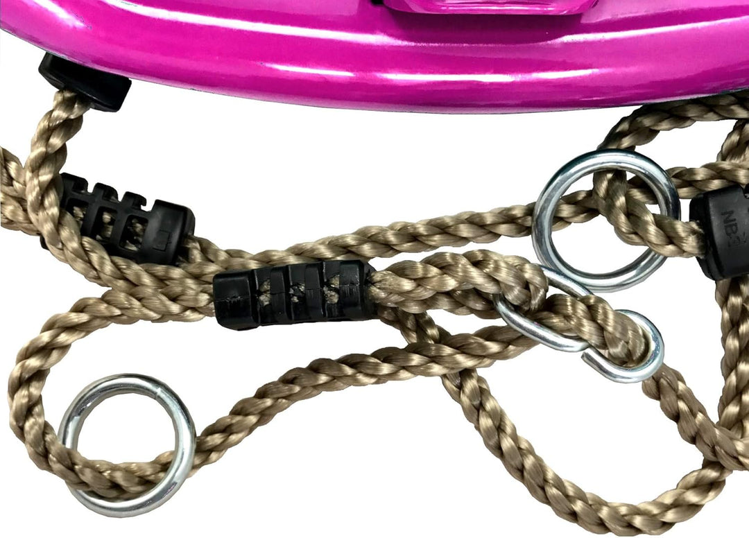 Babyschaukelsitz mit Seil und Befestigungsringen (pink), Pink