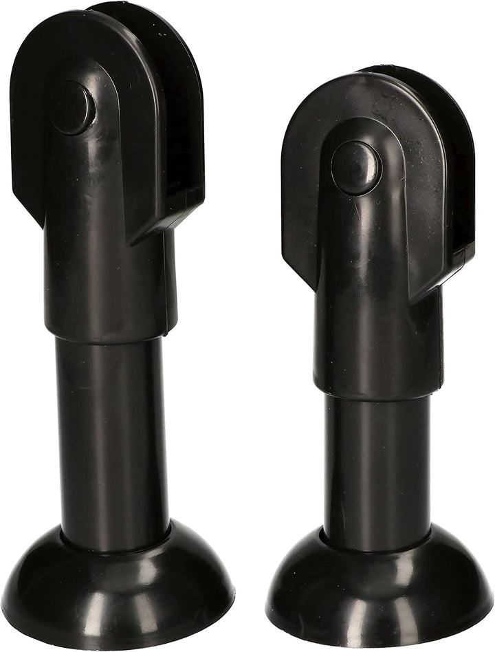 KOTARBAU® BESCHLÄGE FÜR WC-KABINEN/UMKLEIDEKABINEN SCHWARZ LINKS, Links