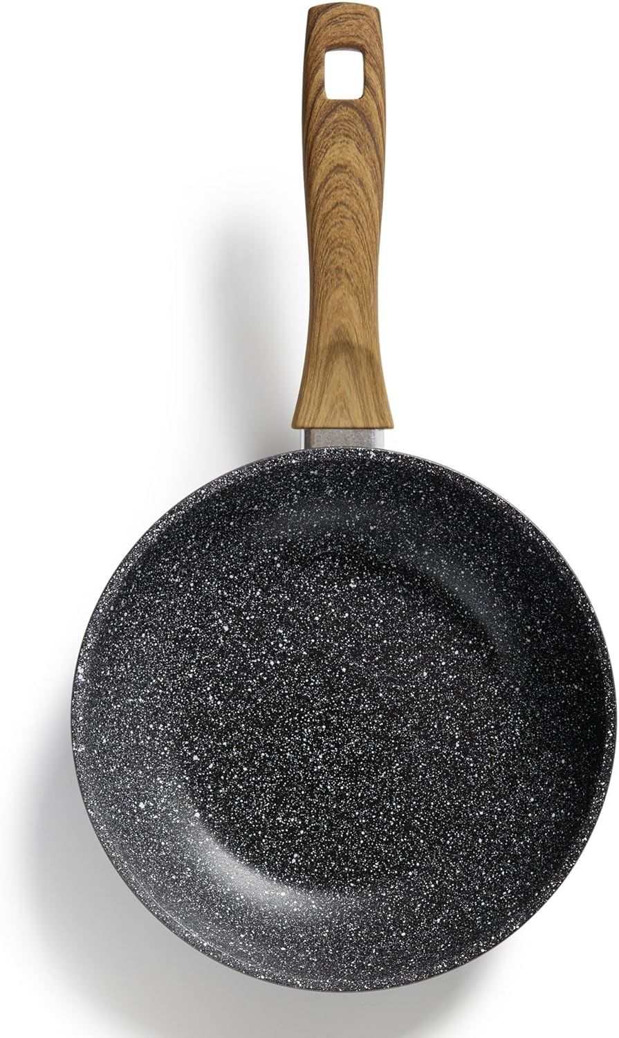 STONELINE Back to Nature Bratpfanne 20 cm, Made in Germany, antihaft beschichtete Pfanne mit echten