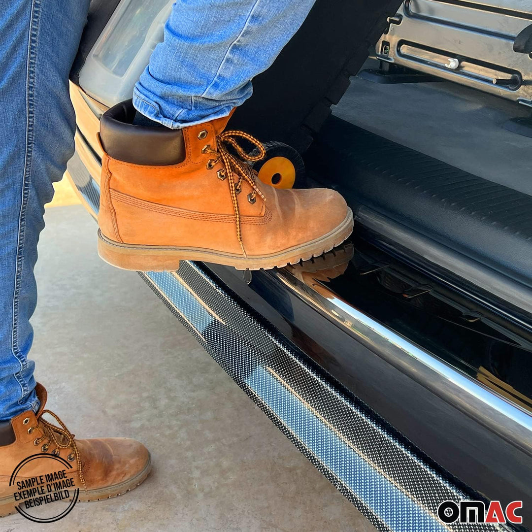 Ladekantenschutz Stossstangenschutz kompatibel mit VW Transporter T5 2003-2015 Edelstahl Chrom Dunke