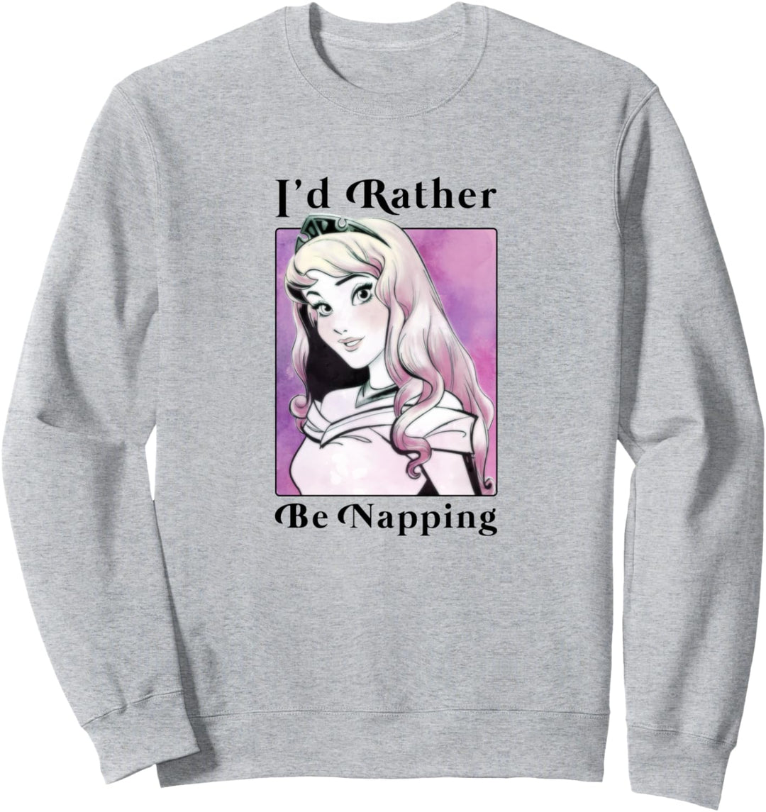 Disney Sleeping Beauty Aurora I'd Rather Be Napping Portrait Sweatshirt