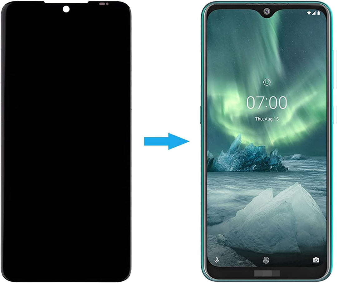 Duotipa Display Kompatibel mit Nokia 7.2 TA-1193 TA-1178 TA-1196 6.3" LCD Display Bildschirm Digitiz