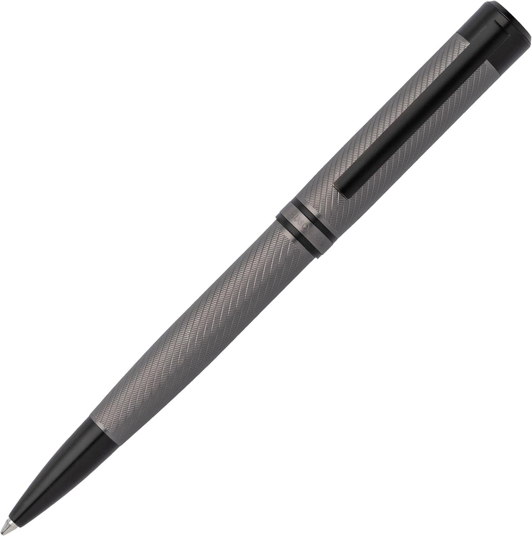 Hugo Boss Schreib-Set Kugelschreiber Filament und A4 Konferenzmappe Label Black in der Geschenkbox,