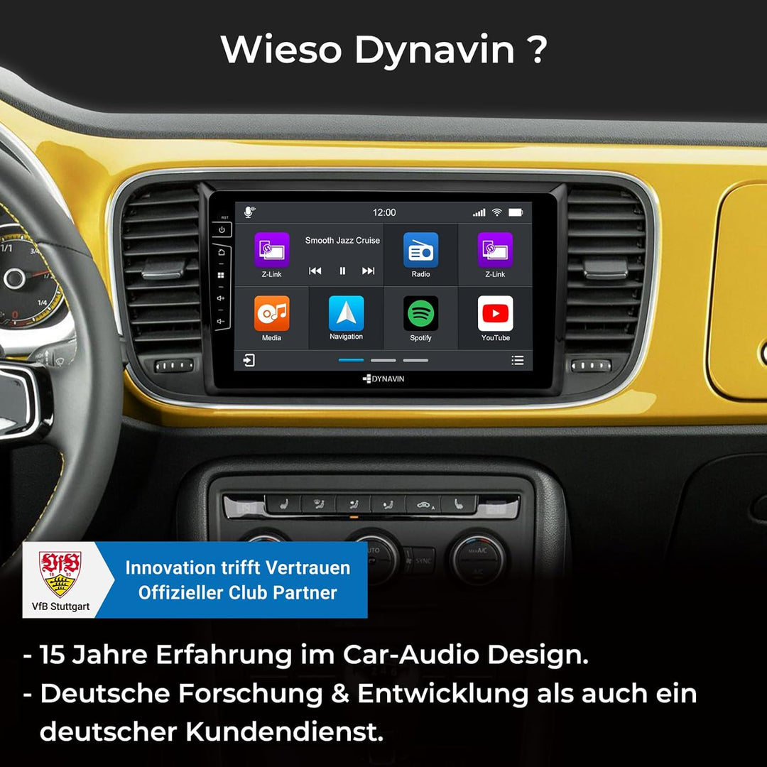 DYNAVIN Android Autoradio Navi für VW Beetle 2012-2018, 9 Zoll OEM Radio mit Wireless Carplay und An