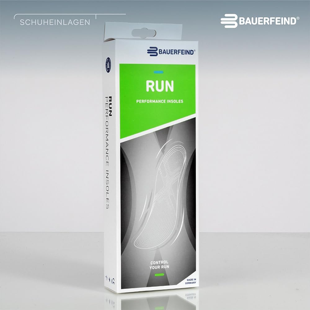 BAUERFEIND Sport-Einlegesohlen für Laufschuhe Run Performance Insoles 1 Paar Sport-Einlagen 45, 45