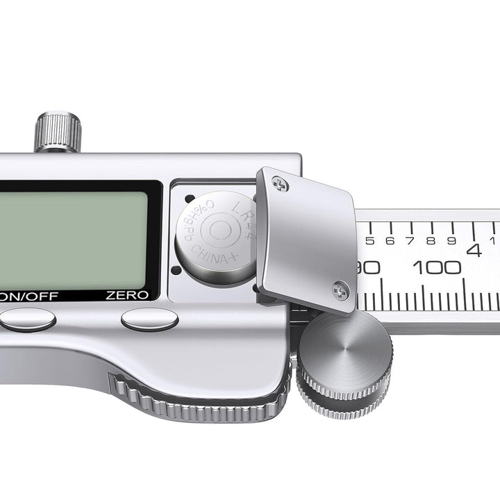 B33CS Bolwins Digitale Edelstahl-Schieblehre – Präzises 200mm Messwerkzeug mit Grossem LCD Display,