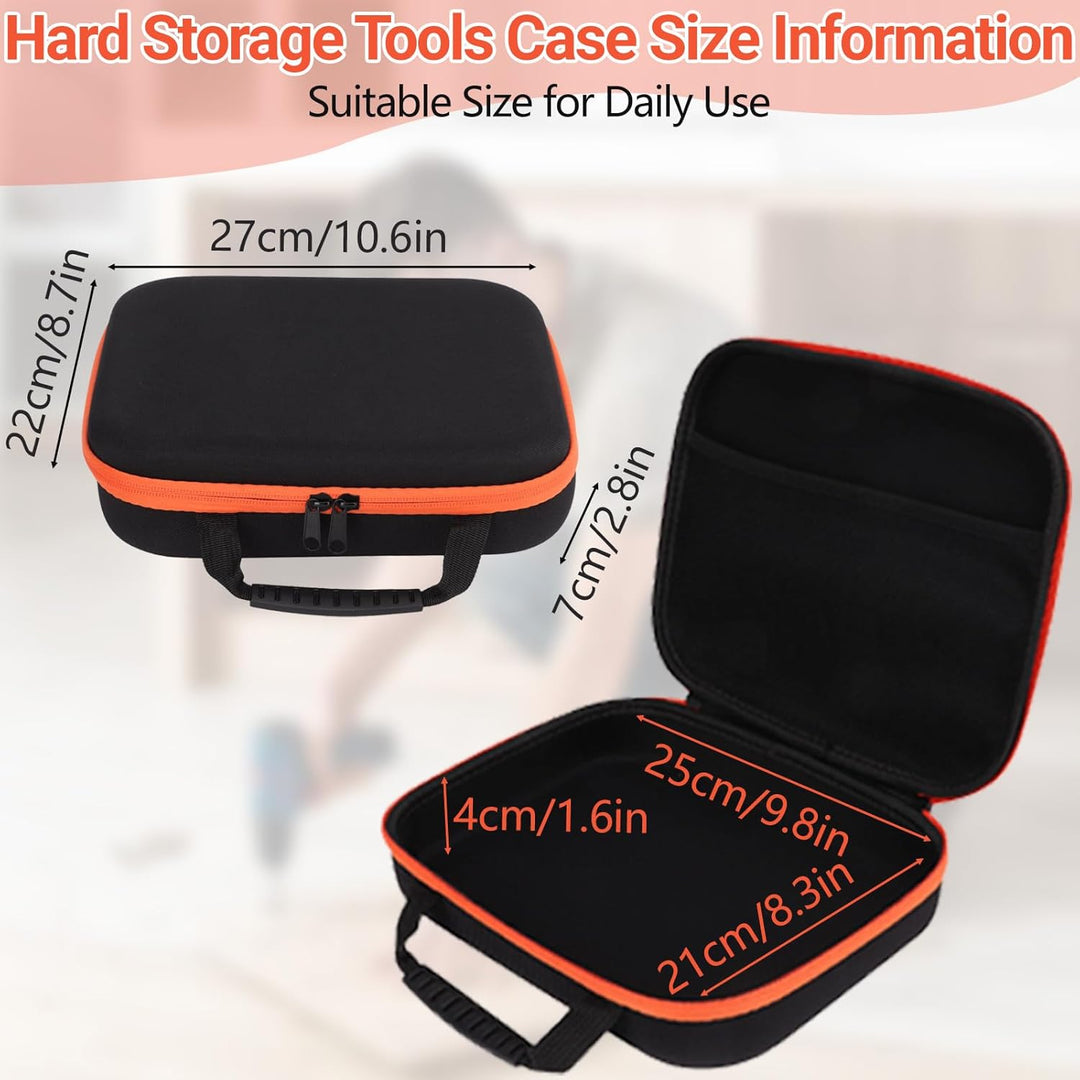 GAESHOW Werkzeugtasche Schwarz EVA Hartschale Wasserdicht Mutispandex Hardware Werkzeug Aufbewahrung