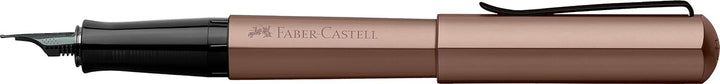 Faber-Castell 150580 - Füller Hexo, Federbreite M, bronze, 1 Stück Füller Hexo M Bronze, Füller Hexo