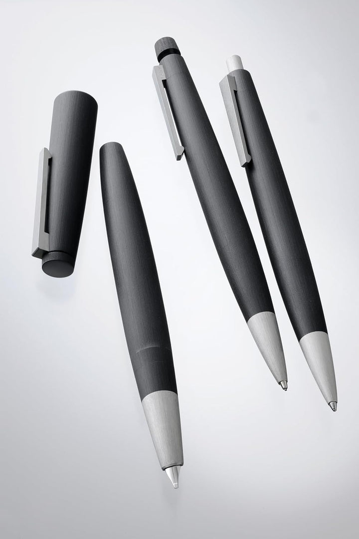 Lamy 2000 Kugelschreiber black aus schwarzem Polycarbonat und Edelstahl, inkl. Grossraummine M 16 M