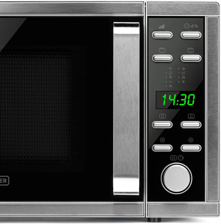 Black+Decker ES9700040B BXMZ901E Mikrowelle mit Grill und Konvektion, 25 liters, Grau Grill 25L