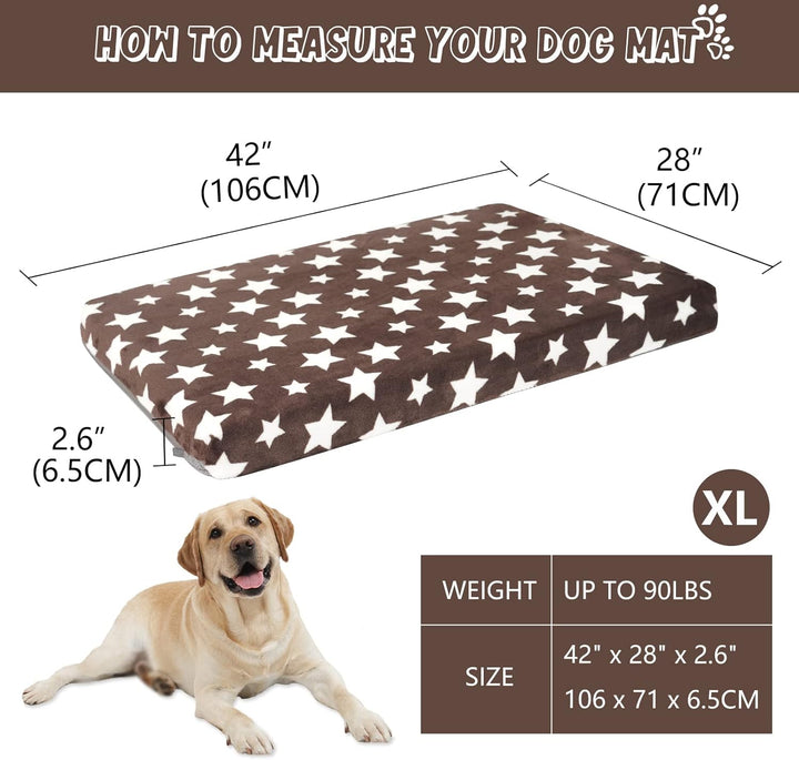 VANKEAN Hundebett Wasserdicht Hundekissen Waschbar mit Abnehmbarer Innenfutter Sommer und Winter, Fl