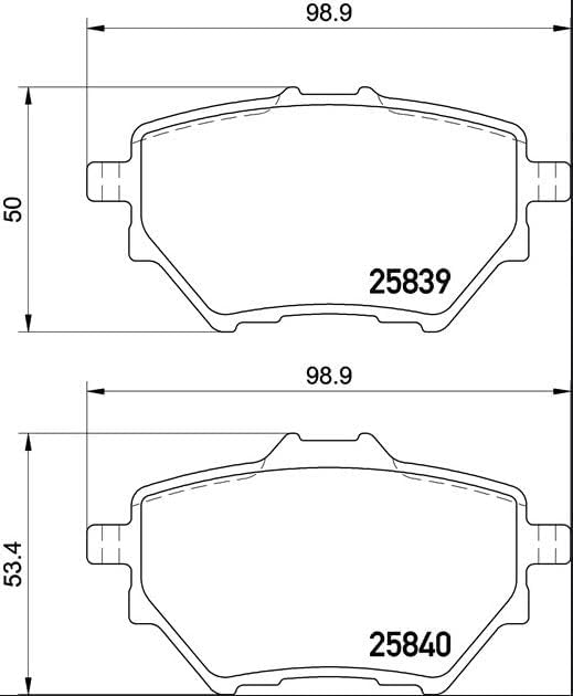 BREMBO P 61 122 Bremsbeläge