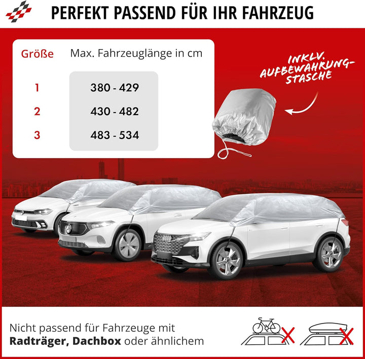 WALSER Abdeckplane Auto All Weather Basic, Abdeckplane wasserdicht, 100% wetterfeste Auto Abdeckplan