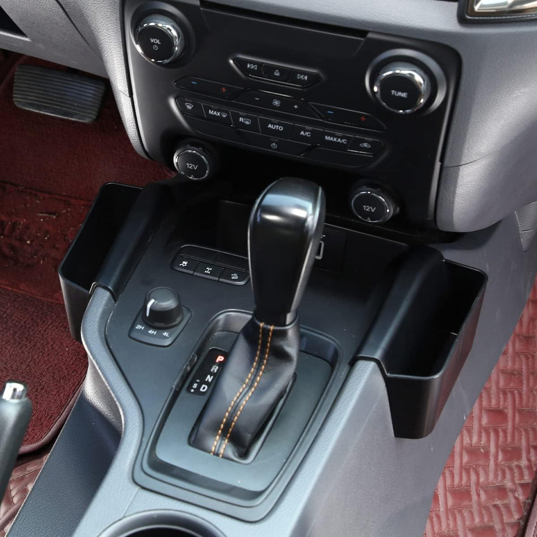 DIYUCAR ABS Kunststoff Auto Mittelkonsole Seitenaufbewahrungsbox Organizer Tablett für Ford Ranger W