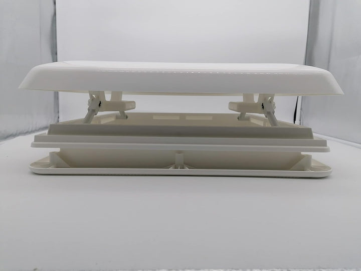 CR-MOESANCO® Dachfenster Hertus 40 x 40 cm + Integriertes Fliegengitter + Edelstahl-Befestigungsschr