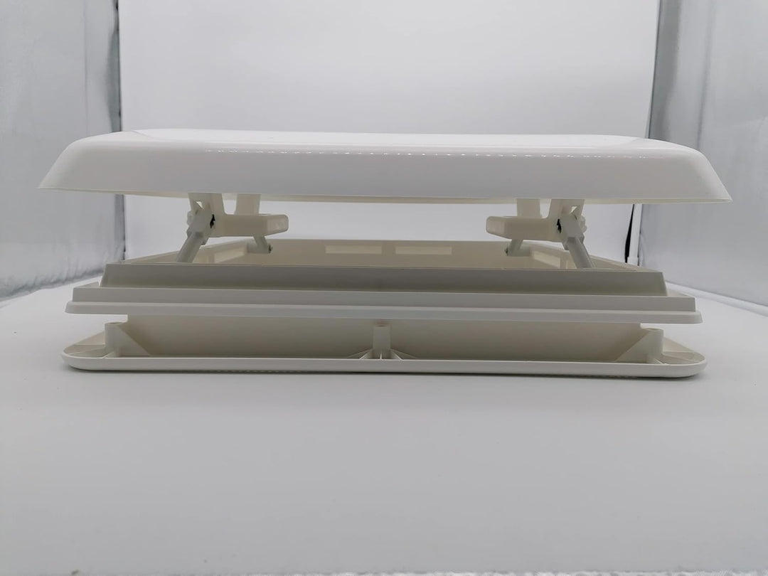 CR-MOESANCO® Dachfenster Hertus 40 x 40 cm + Integriertes Fliegengitter + Edelstahl-Befestigungsschr