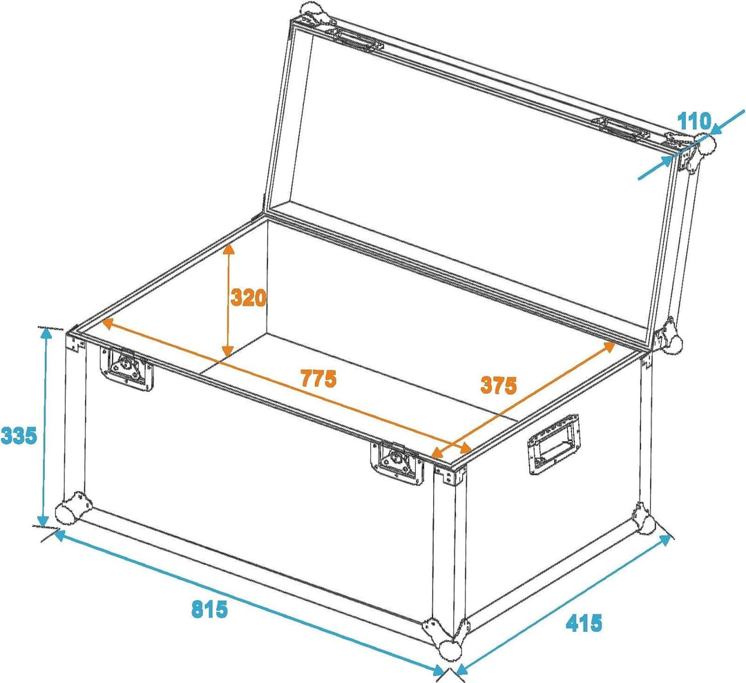 ROADINGER Universal-Transport-Case 80x40cm | Flightcase, universal einsetzbar