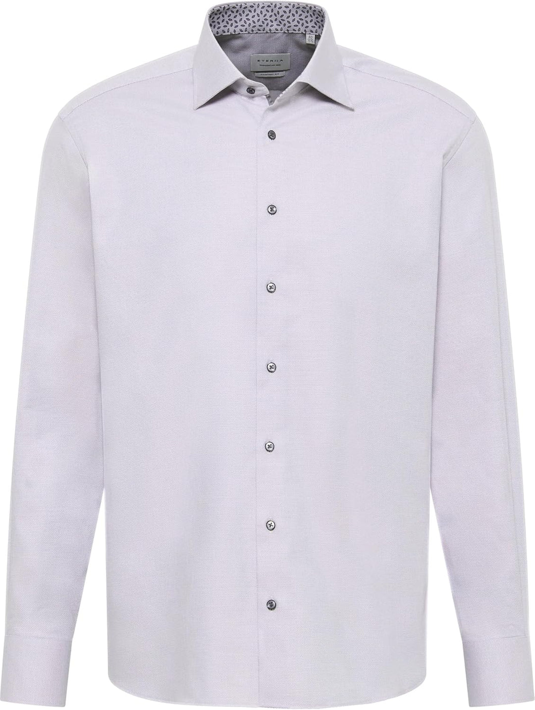 ETERNA Herren Hemd Comfort Fit Langarm Kent 42 Kragen / 67 Ärmel Grau, 42 Kragen / 67 Ärmel Gra