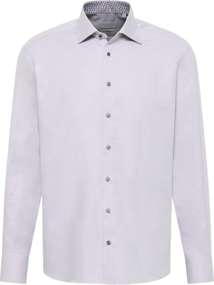 ETERNA Herren Hemd Comfort Fit Langarm Kent 42 Kragen / 67 Ärmel Grau, 42 Kragen / 67 Ärmel Gra
