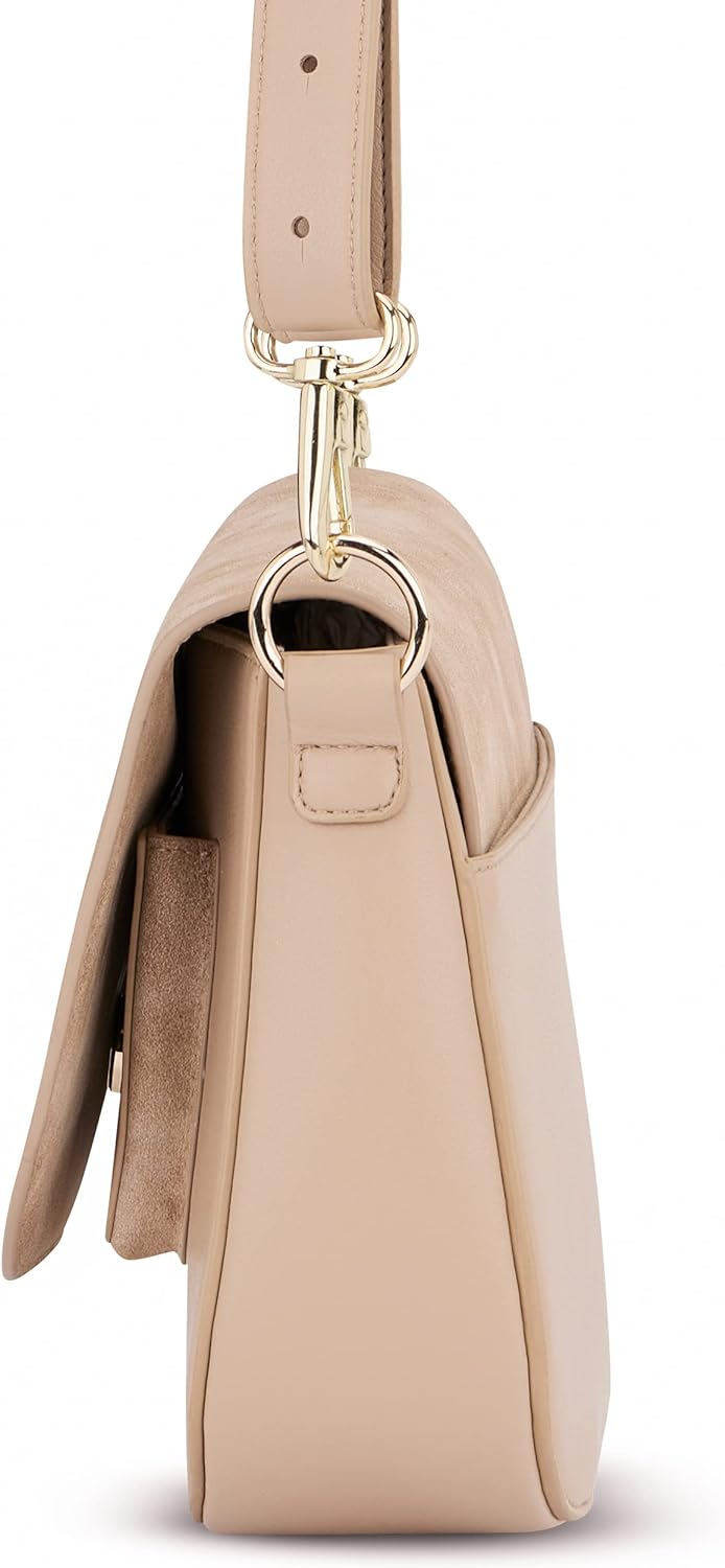 Expatrié Umhängetasche Damen Klein - Louise Medium - Moderne Crossbody Bag aus Veganem Leder - Tasch