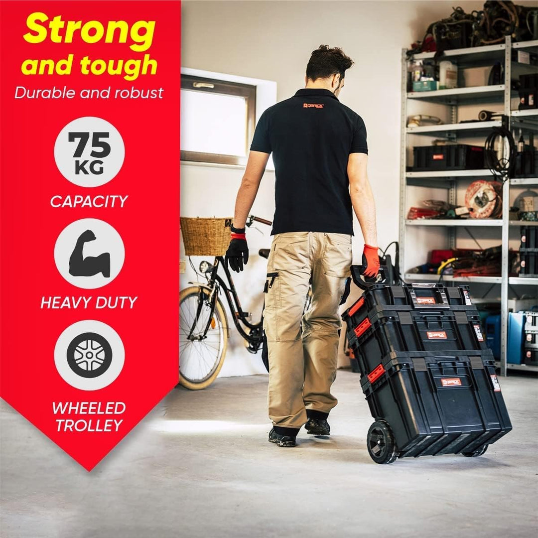 OliveBird 4 In 1 XL Sortimentskasten Werkstattwagen Rollbox Werkzeugkoffer Mobile Werkstatt Werkstat