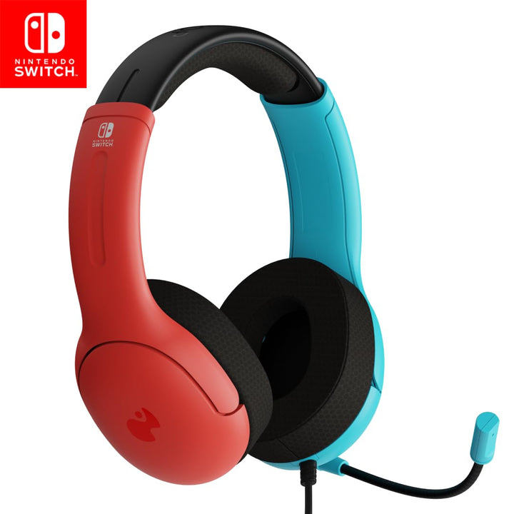 PDP Gaming LVL40 Stereo Kopfhörer mit Mic für Nintendo Switch - PC, iPad, Mac, Laptop Compatible - N