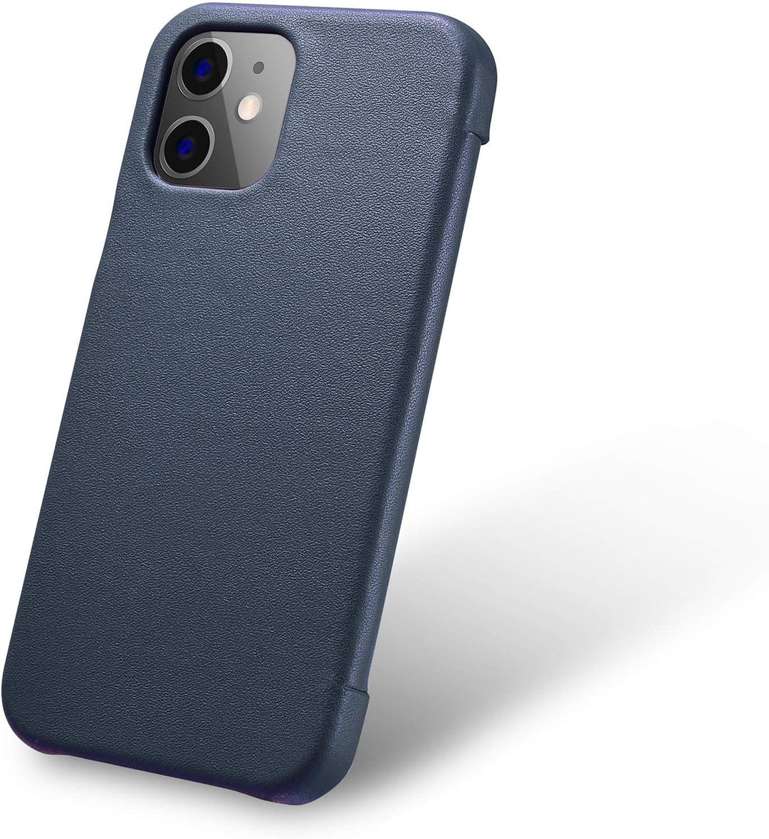 Mobiskin Hülle kompatibel mit Apple iPhone 12 Mini (5,4 Zoll), Handyhülle mit echtem Leder, Case, Sc