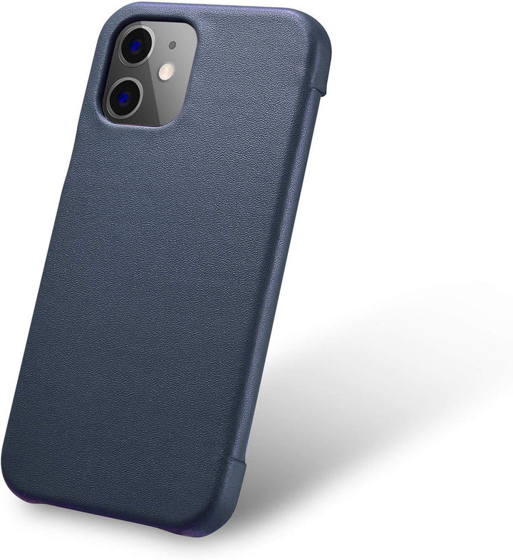 Mobiskin Hülle kompatibel mit Apple iPhone 12 Mini (5,4 Zoll), Handyhülle mit echtem Leder, Case, Sc