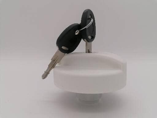 CR-MOESANCO Wassertankdeckel für Wohnwagen mit 2 Schlüsseln für Wohnwagen oder Camper FAC, Weiss