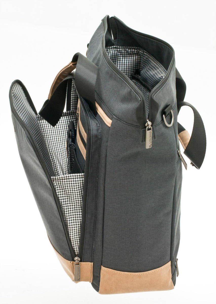 Bowatex Davidts Rucksack Laptop-Fach 31x40x17 cm Anthrazit 258 322