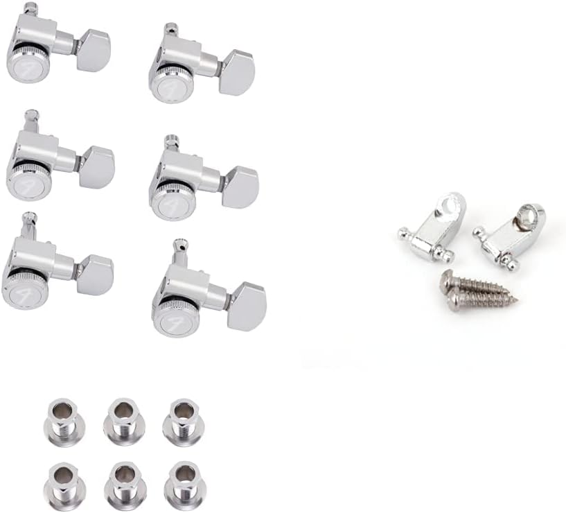 Fender Schaller Locking Mechaniken & FENSTRINGGUIDES String Guides Set%22American Standard chrom%22,