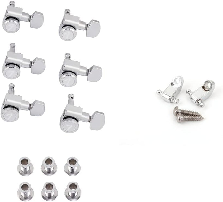 Fender Schaller Locking Mechaniken & FENSTRINGGUIDES String Guides Set%22American Standard chrom%22,