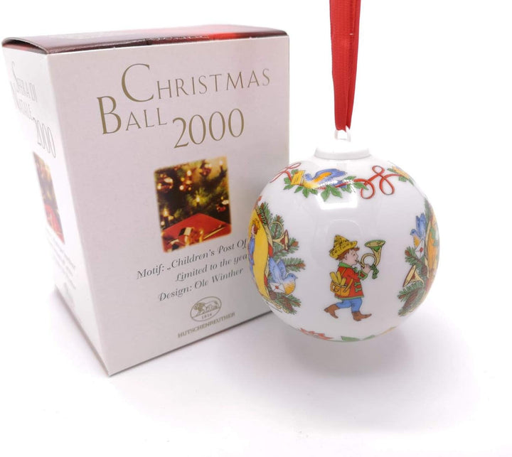 Hutschenreuther - Weihnachtskugel 2000 - Kugel aus Porzellan - NEU - OVP