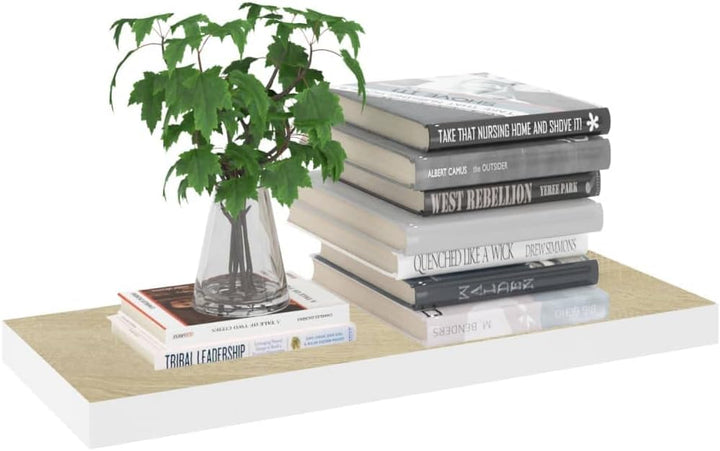 Schweberegal 60x23,5x3,8 cm Floating Wall Shelf HĂ€ngeregal Regale Wandregale Regalboden Regal Eiche