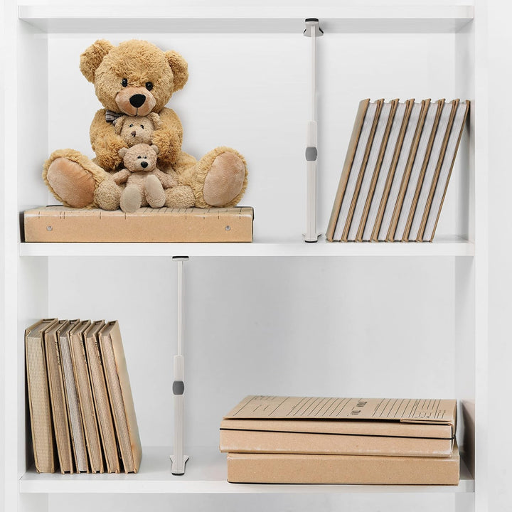 Kurtzy Schubladen Trennsystem Schubladentrenner Verstellbar aus Kunststoff (4er Pack) - L28 x H10cm