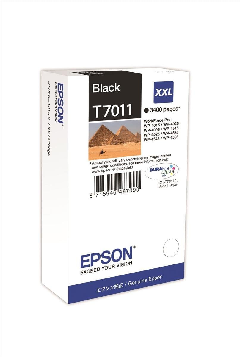 Epson WP4000 / 4500 Series Ink Cartridge XXL Black 3.4k schwarz, schwarz