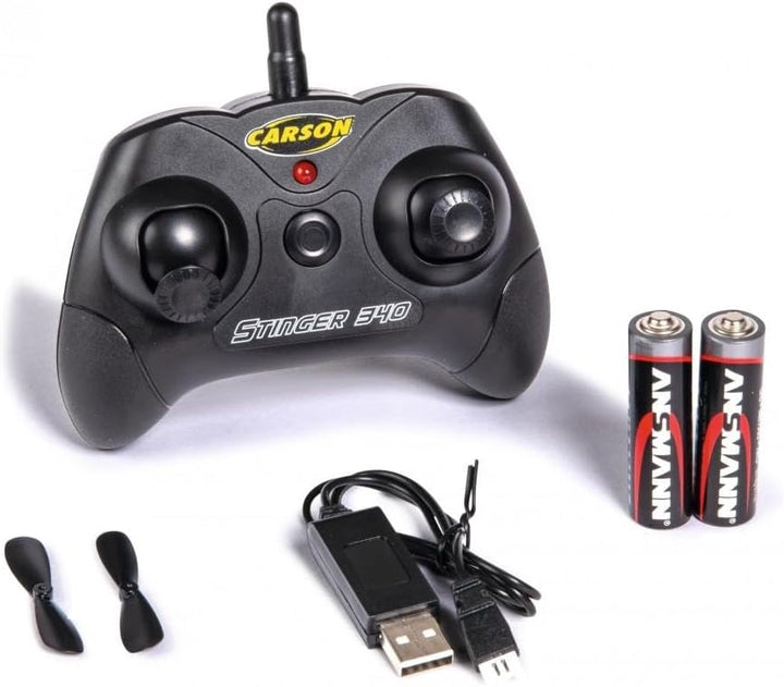 Carson 500505029 Stinger 340 2.4G 100% RTF - ferngesteuertes Flugmodell, RC Flugzeug, Robustes RTF (