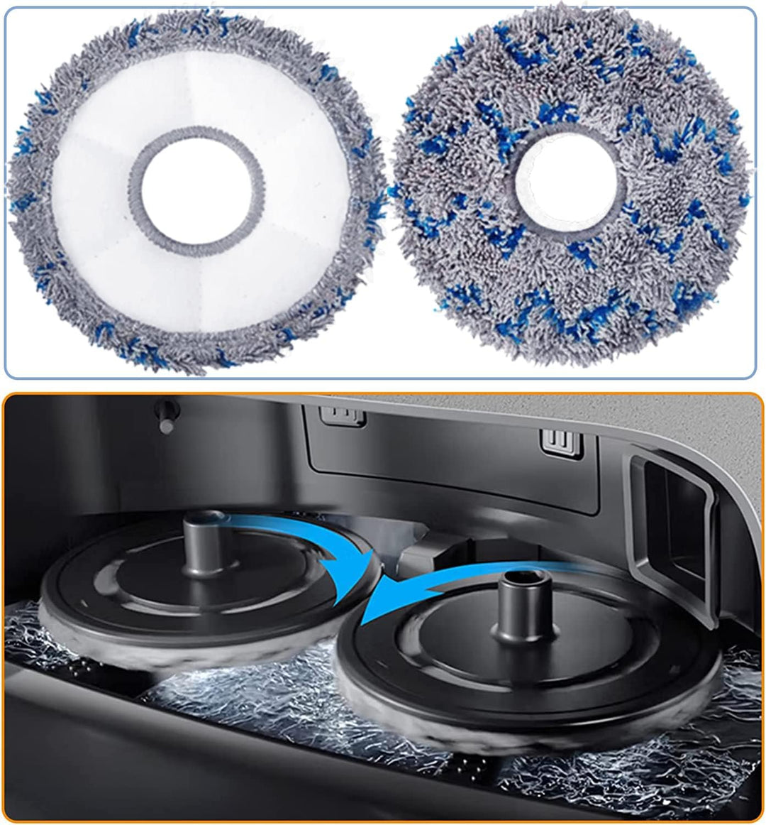 AiLomey 8 Stück Wischtücher Zubehör für Ecovacs Deebot X1 Omni / X1 e Omni / T20 Omni, Wischpads Ers