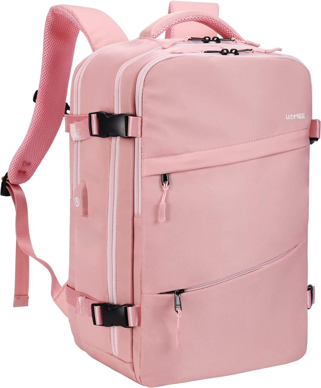 HOMIEE Reiserucksack Damen, Handgepäck Rucksack,15,6 Zoll Laptop Rucksack für Arbeit Schule Wochenen